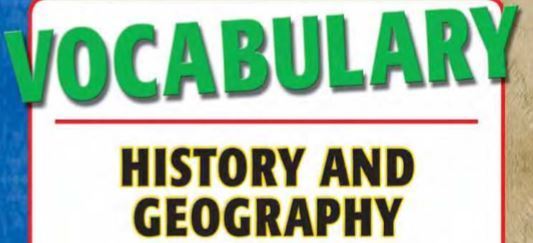 Vocabulary History and Geography Words